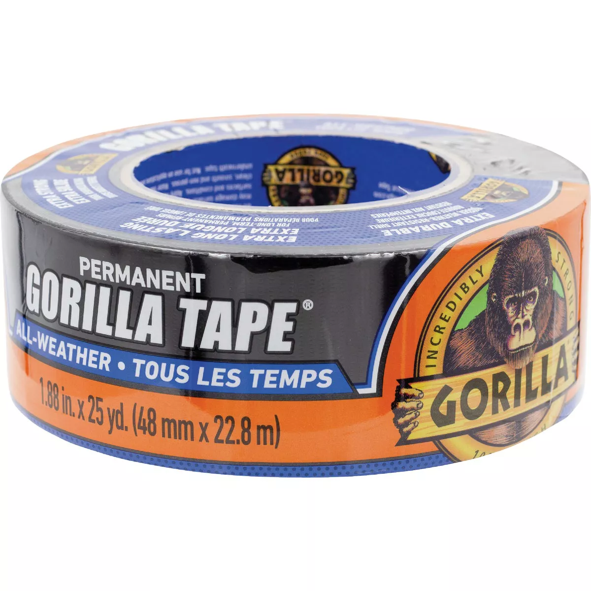 Gorilla 1.88 In. x 25 Yd. All Weather Repair Tape, Black - photo 2