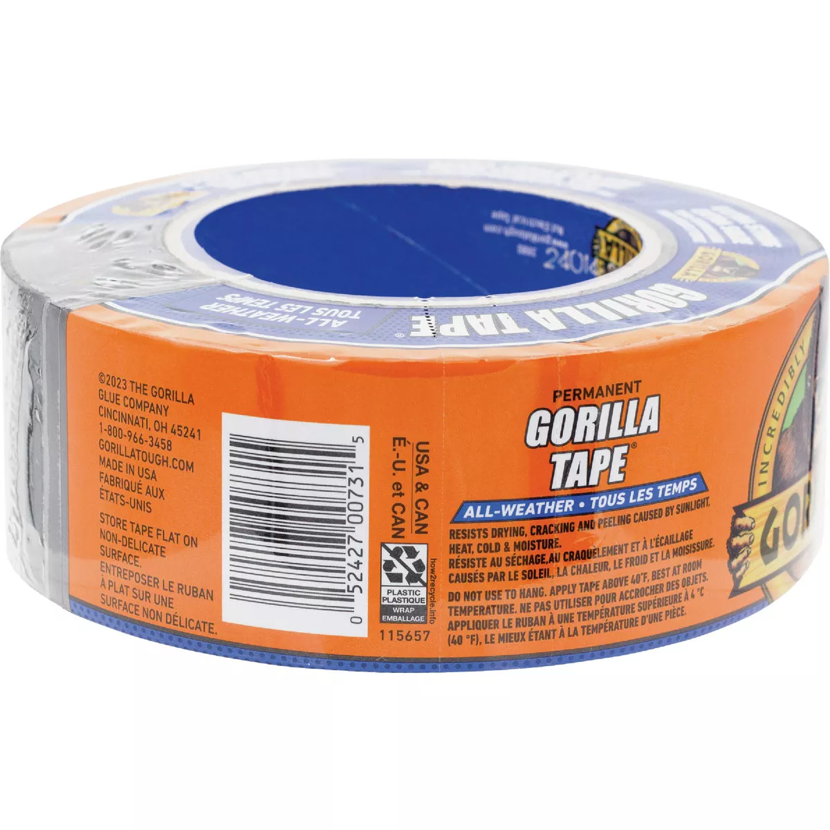 Gorilla 1.88 In. x 25 Yd. All Weather Repair Tape, Black - photo 3