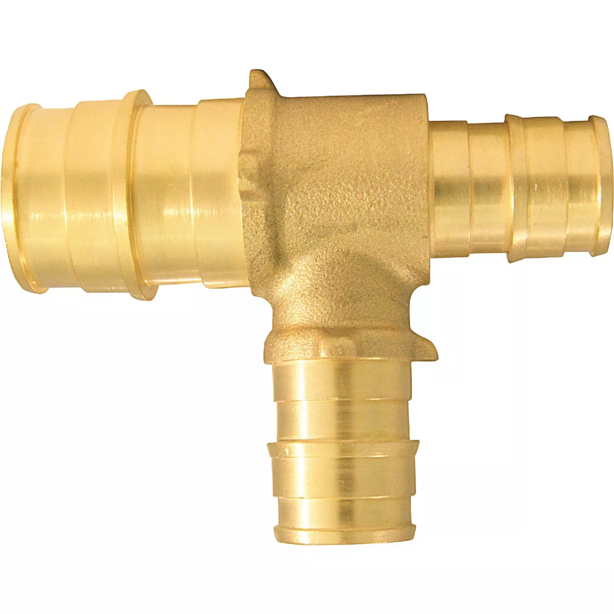 Apollo Retail 3/4 In. x 1/2 In. x 1/2 In. Barb Brass Reducing PEX-A Tee - photo 2