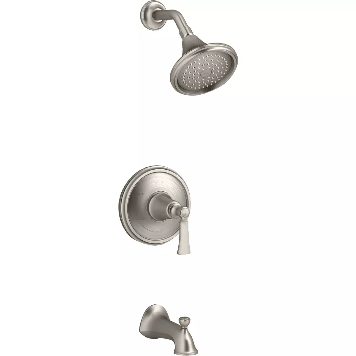 Kohler Elliston Brushed Nickel Single-Handle Lever Tub & Shower Faucet