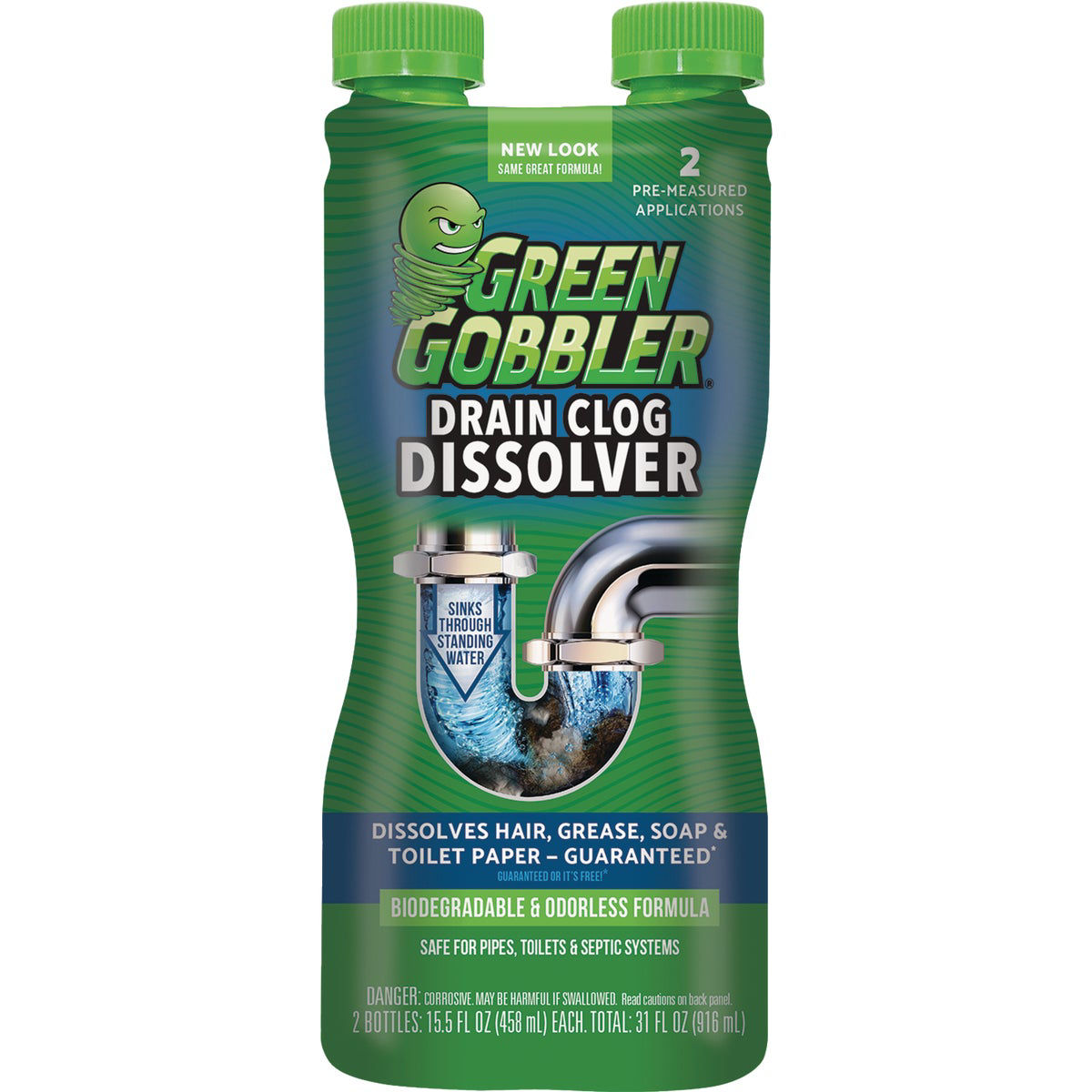 Green Gobbler Dissolve 31 Oz. Drain Opener (2Uses) Do it Best