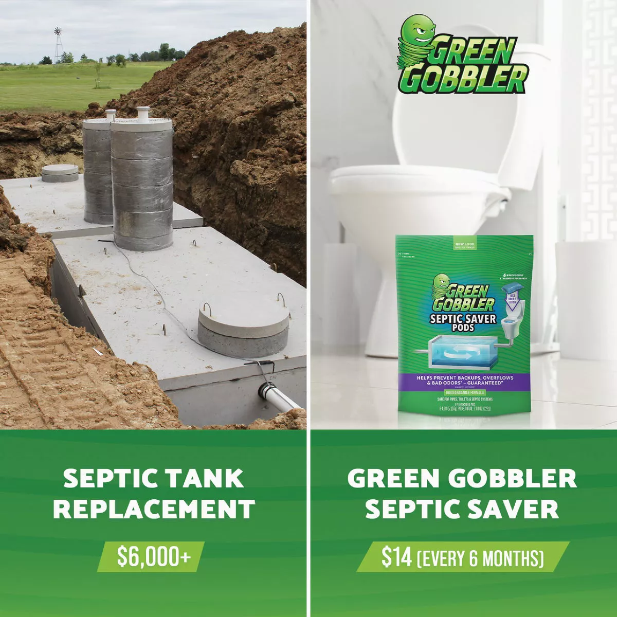 Green Gobbler Septic Saver 12.77 Oz. Septic Tank Treatment (6-Pack) - photo 7