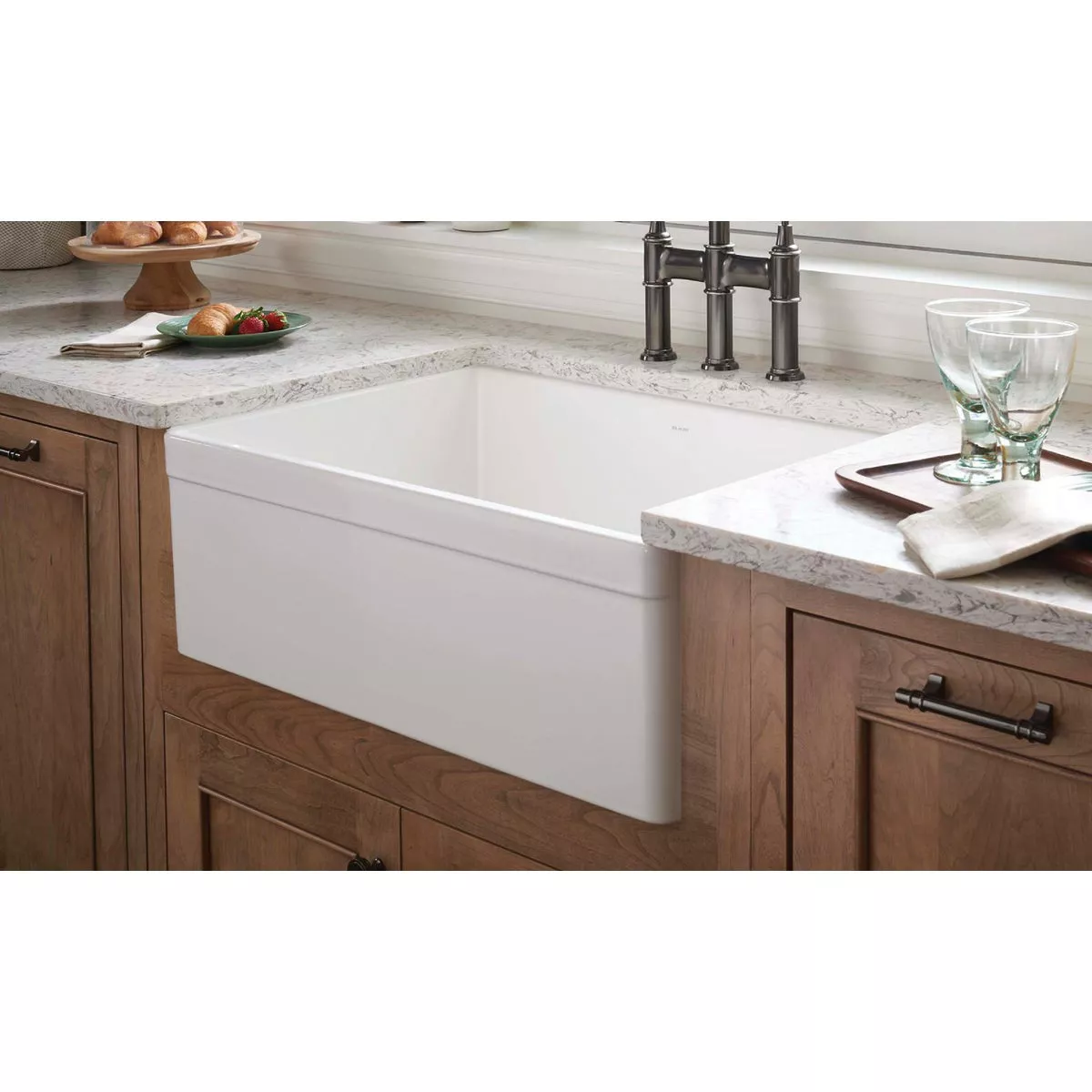 Elkay Fireclay 30 In. x 19-15/16 In. x 9-1/8 In. Single Bowl Farmhouse Kitchen Sink, White - photo 4