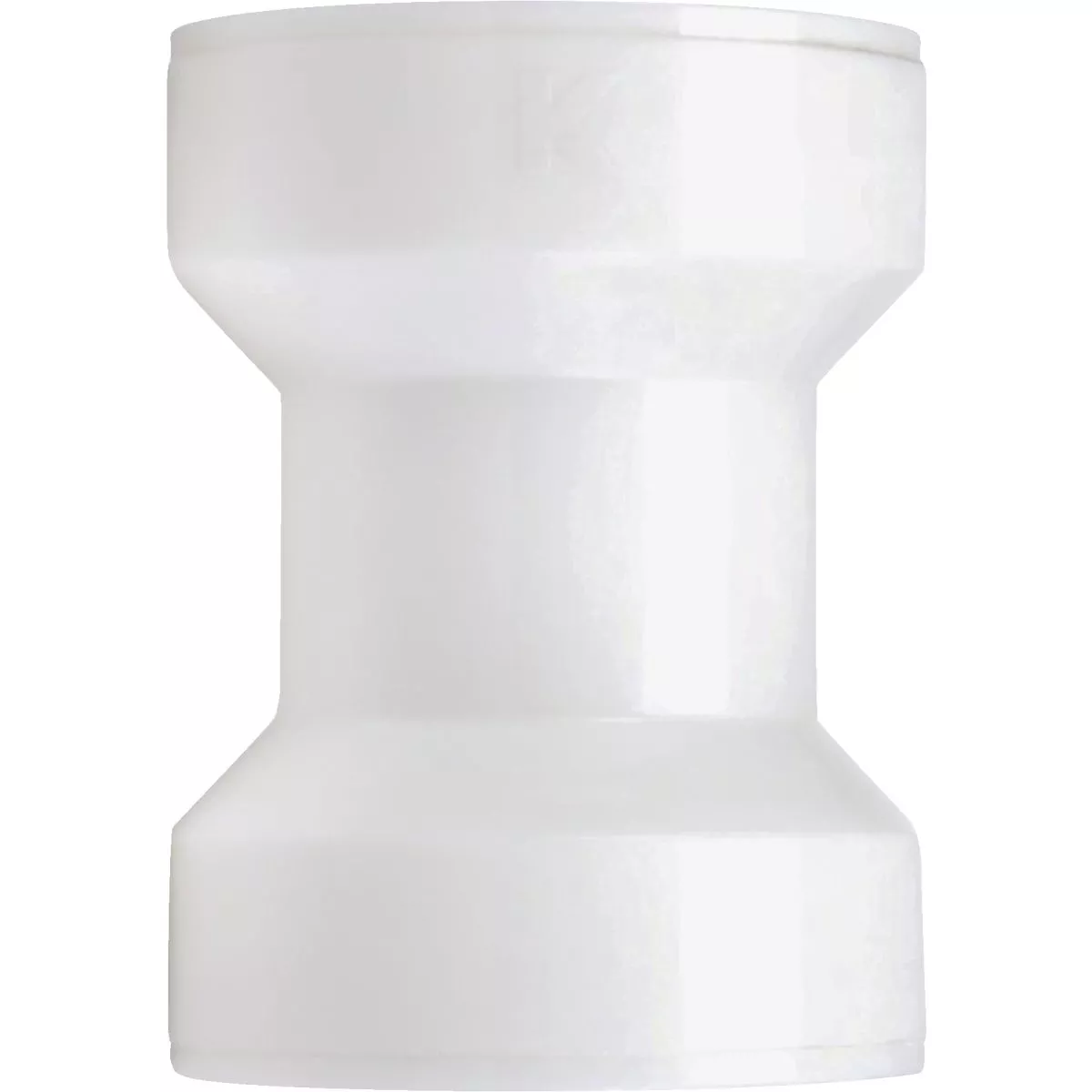 Keeney Insta-Plumb 1-1/2 In. White Plastic Straight Coupling