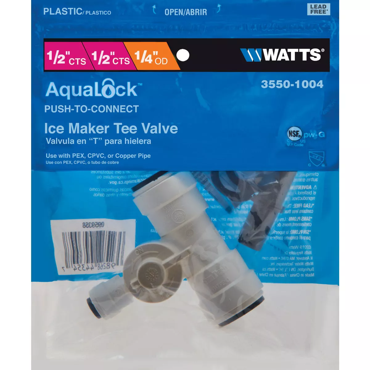 Watts Ice Maker Tee Valve - photo 2