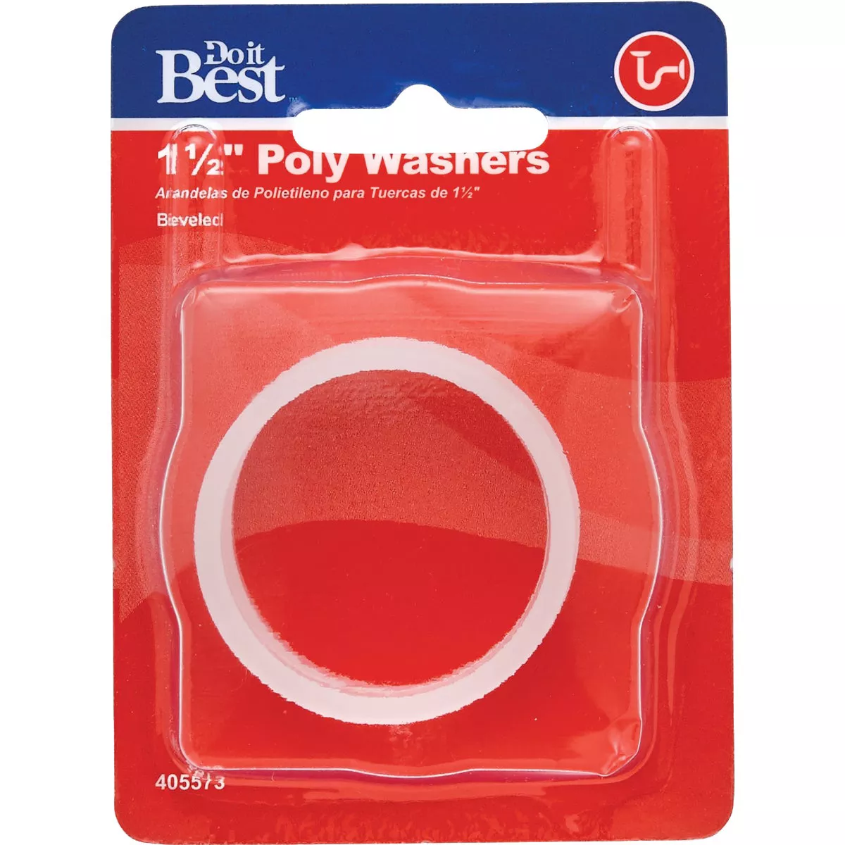 Do it Best 1-1/2 In. x 1-1/2 In. Clear Poly Slip Joint Washer (2-Pack) - photo 2