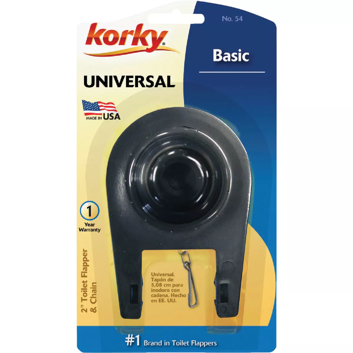 Korky 2 In. Universal Toilet Flapper with Chain - photo 2