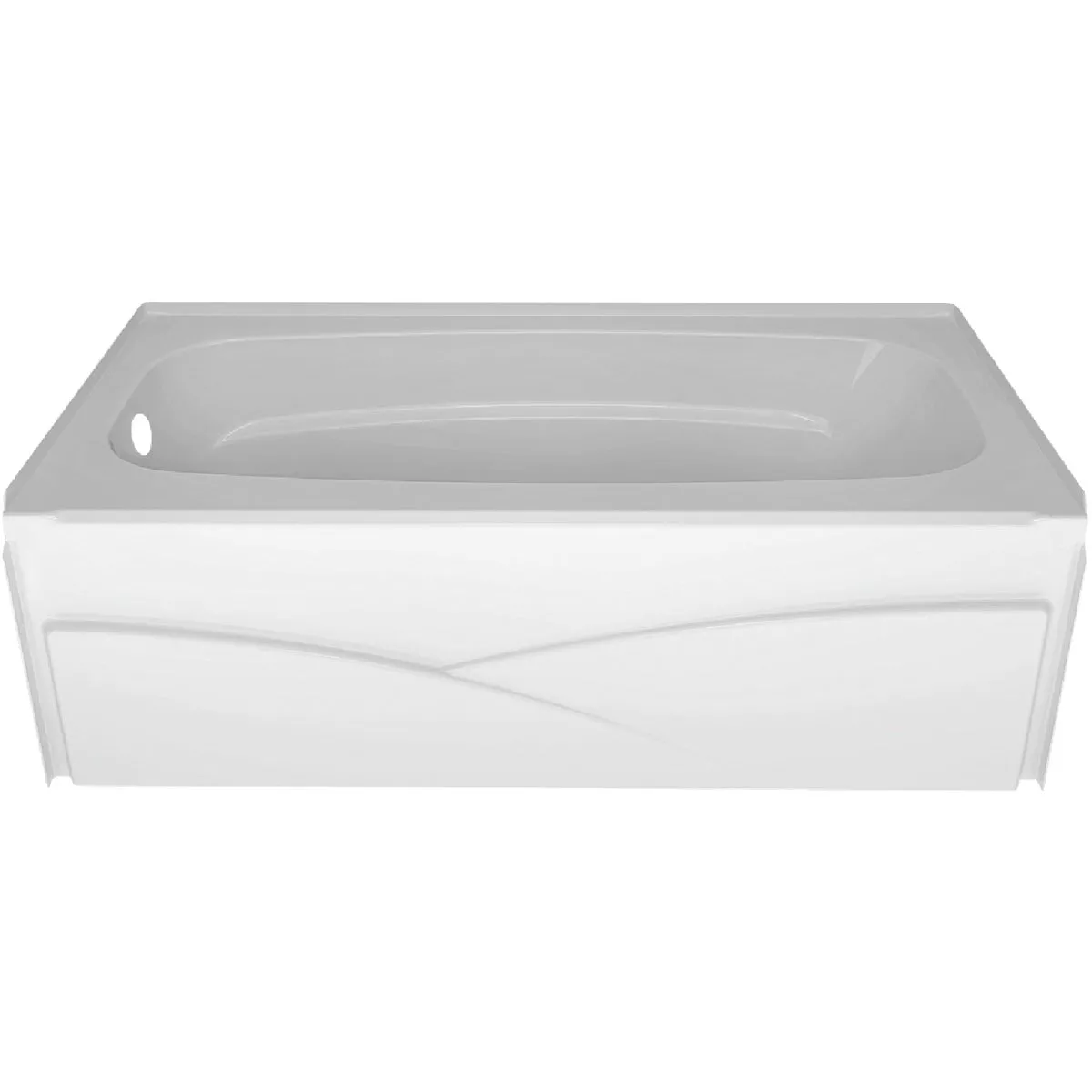 Delta Laurel 60 In. L x 32 In. W Left Drain Bathtub in White