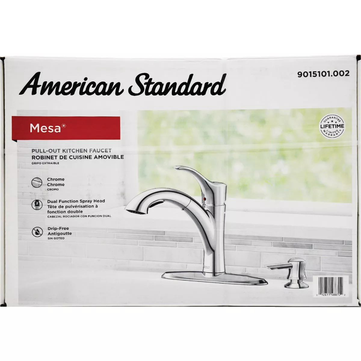 American Standard Mesa 1-Handle Lever Pull-Down Kitchen Faucet with Soap Dispenser, Chrome - photo 3