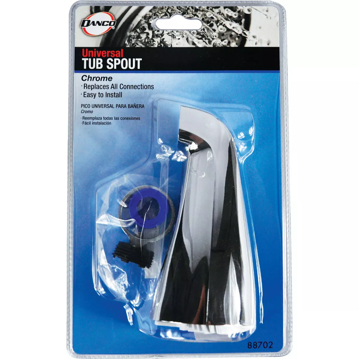 Danco 1/2 In. Slip-Fit Chrome Bathtub Spout - photo 2