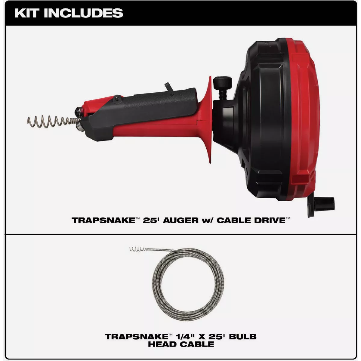 Milwaukee TRAPSNAKE 25 Ft. Auger with Cable Drive - photo 3