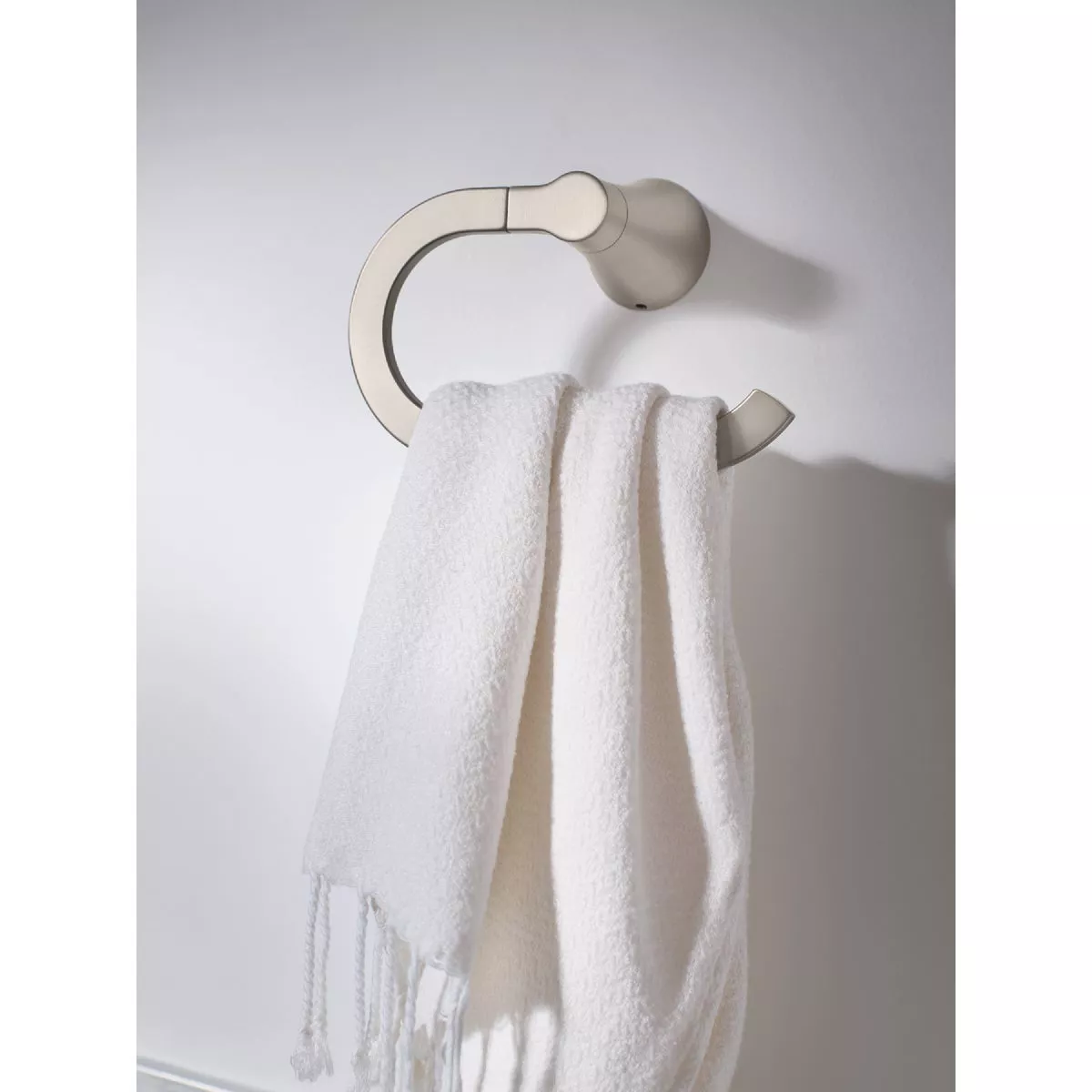 Moen Mikah Brushed Nickel Towel Ring - photo 2
