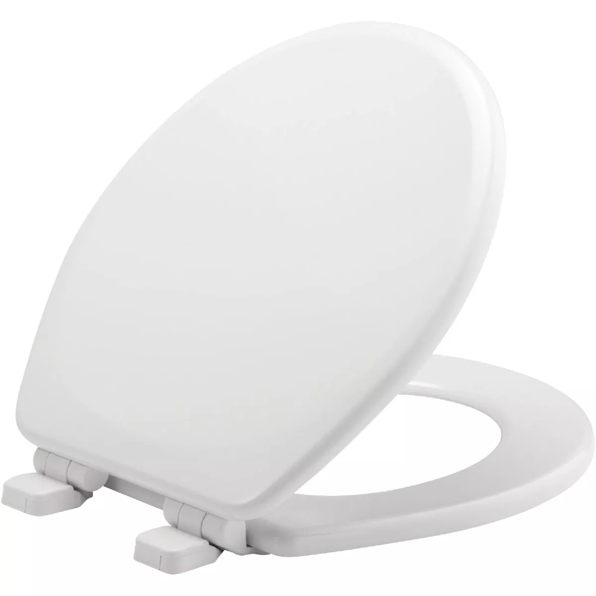 Bemis Mayfair Round Closed Front Slow Close White Wood Toilet Seat
