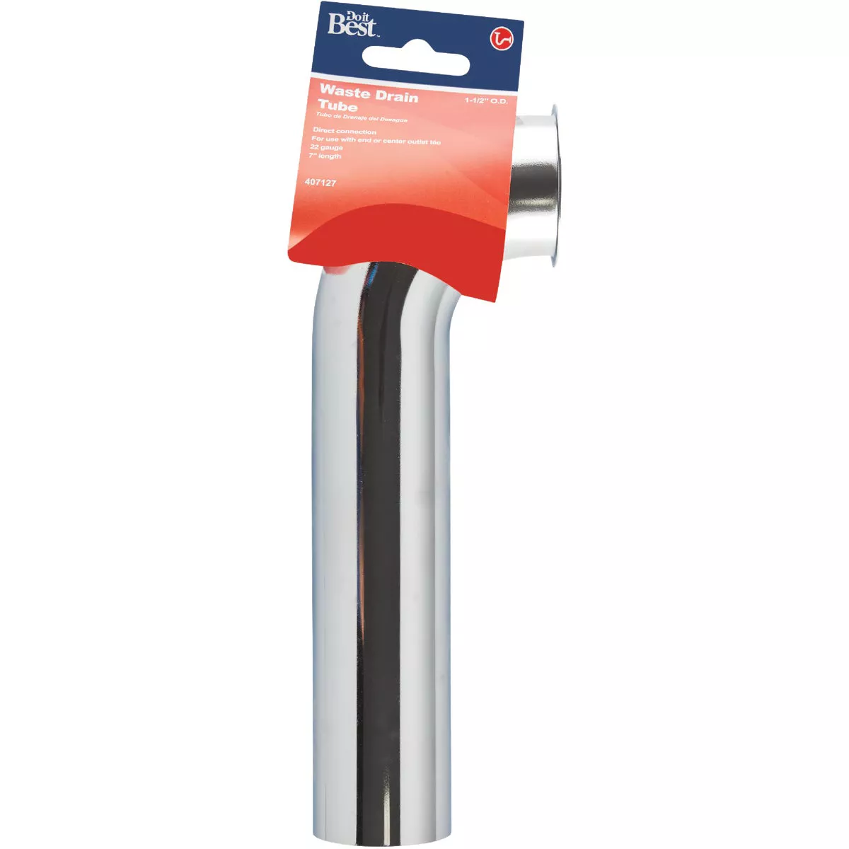 Do it Best 1-1/2 In. x 7 In. Chrome Plated 22GaugeWaste Arm - photo 2