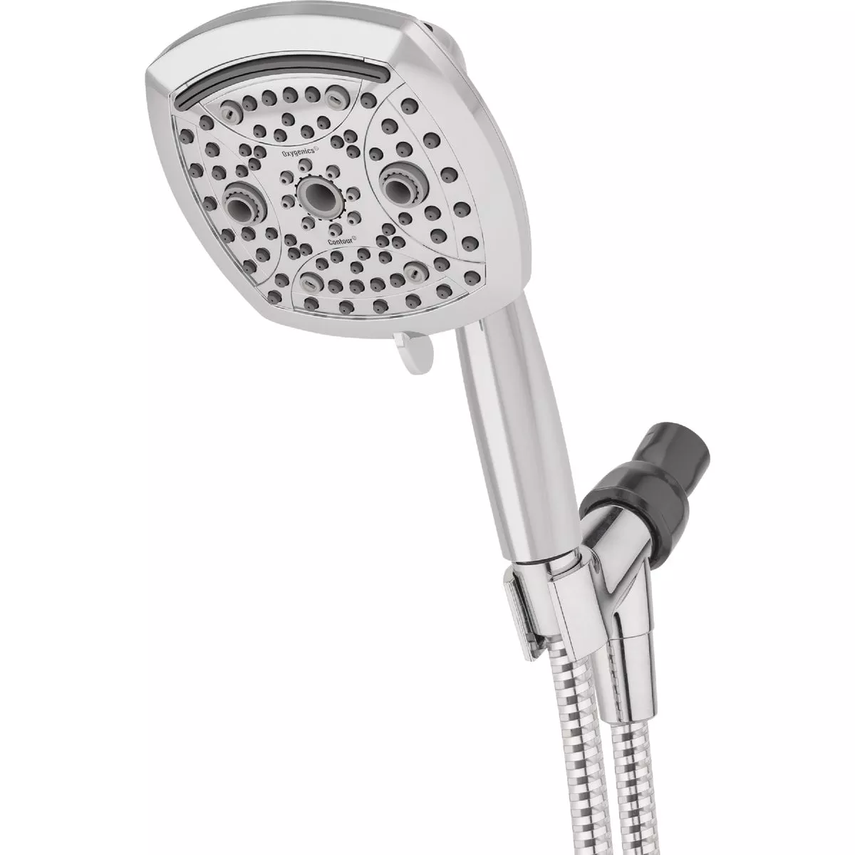 Oxygenics Contour 9-Spray 1.8 GPM Handheld Showerhead, Chrome
