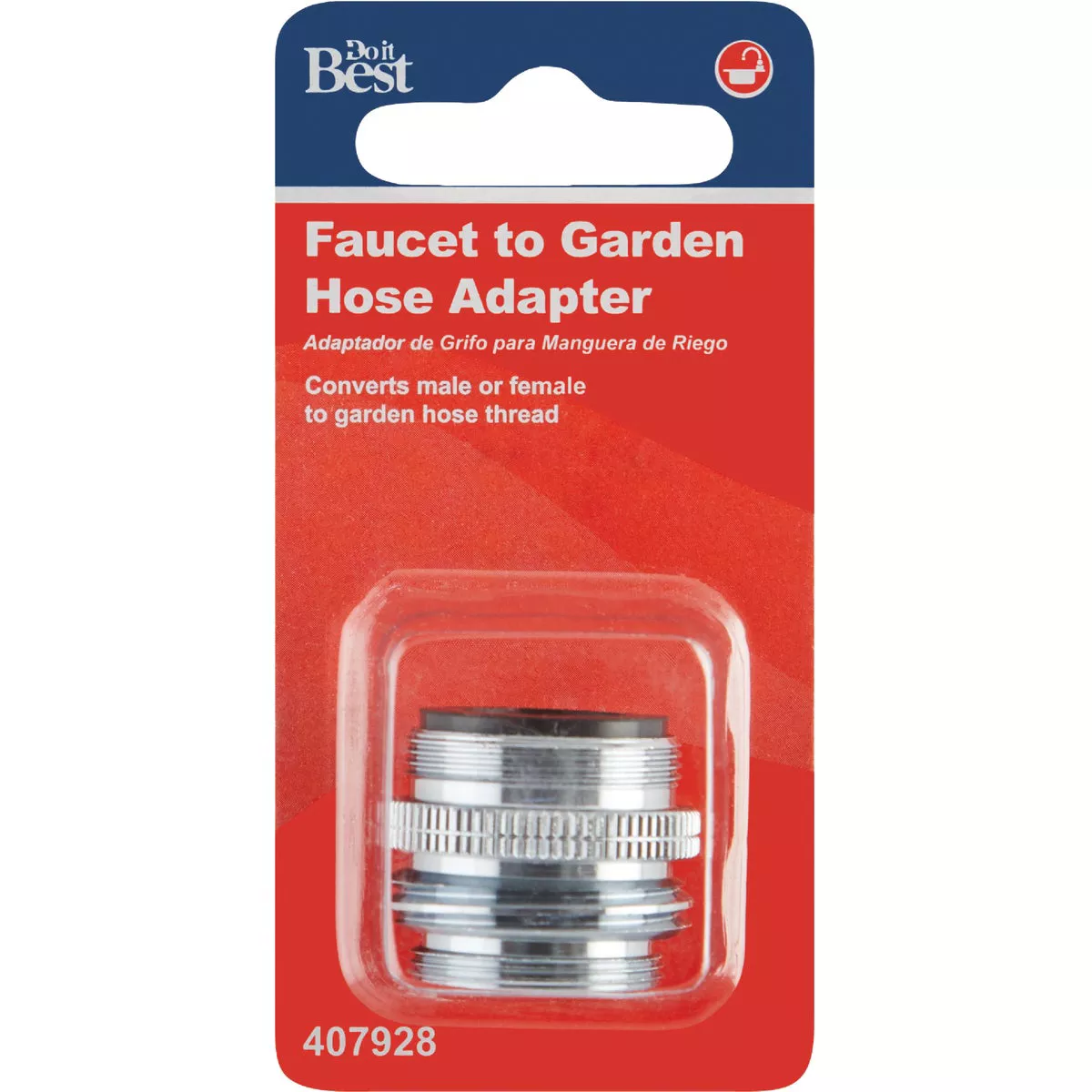 Do it 15/16" Outside or 55/64" Inside to 3/4" Dual Thread Faucet Adapter, Low Lead - photo 2