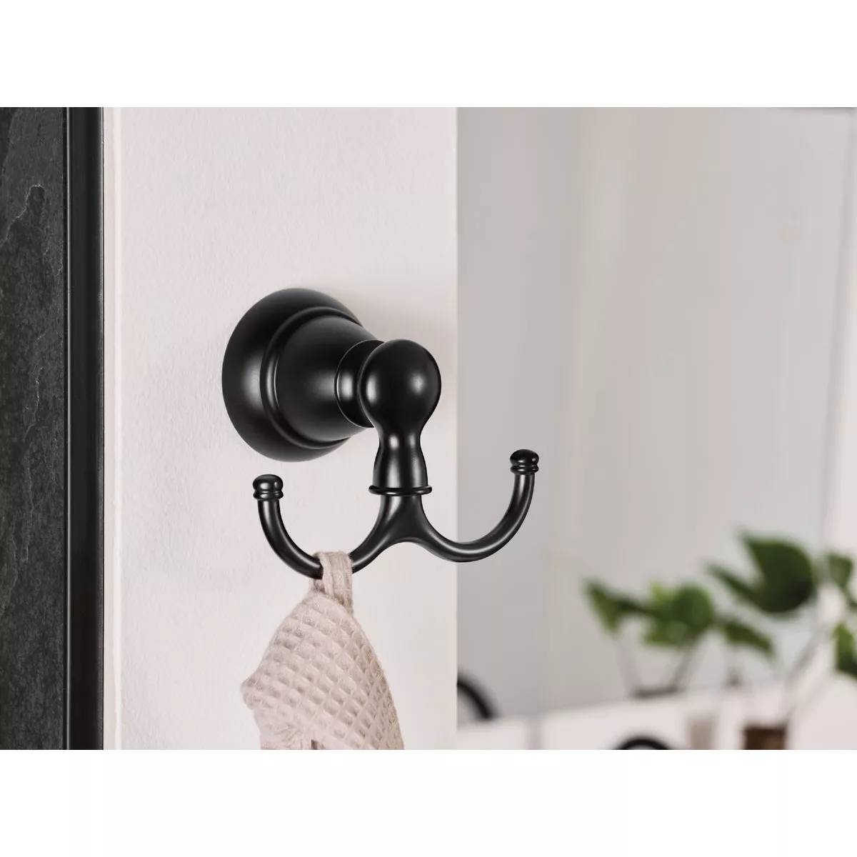 Moen Banbury Double Robe Hook, Matte Black - photo 3