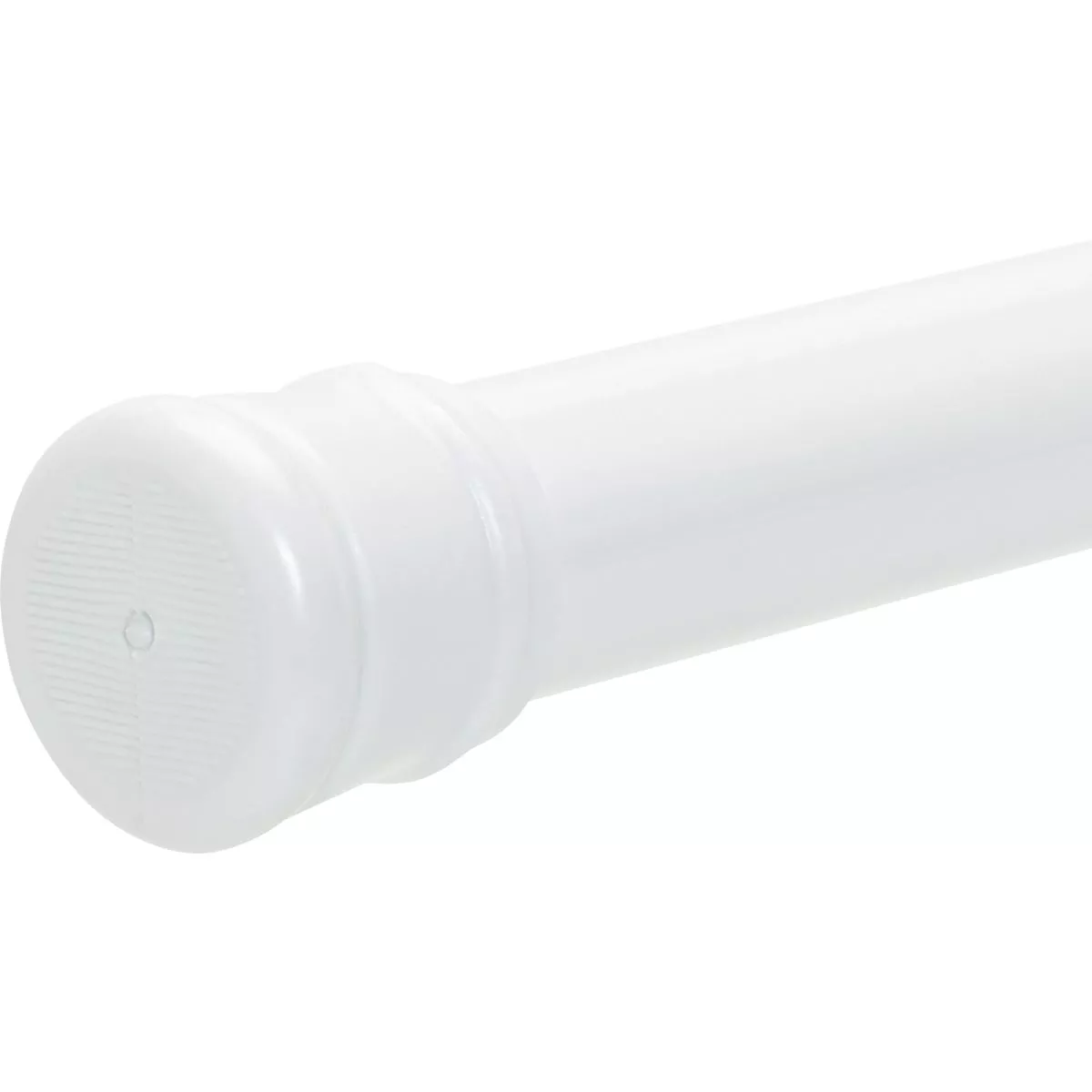 Zenith Zenna Home Straight 34-1/2 In. To 60 In. Adjustable Tension Shower Rod in White - photo 2