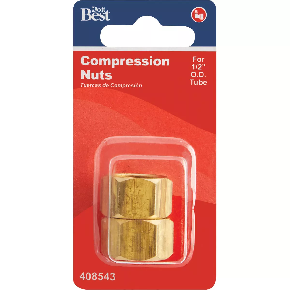 Do it 1/2 In. OD Brass Compression Nut (2-Pack) - photo 2