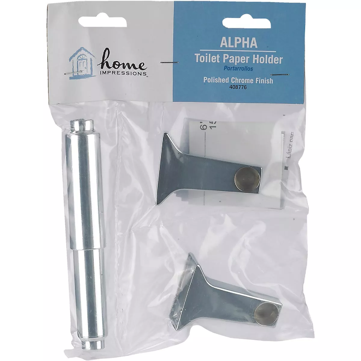Home Impressions Alpha Chrome Wall Mount Toilet Paper Holder - photo 2