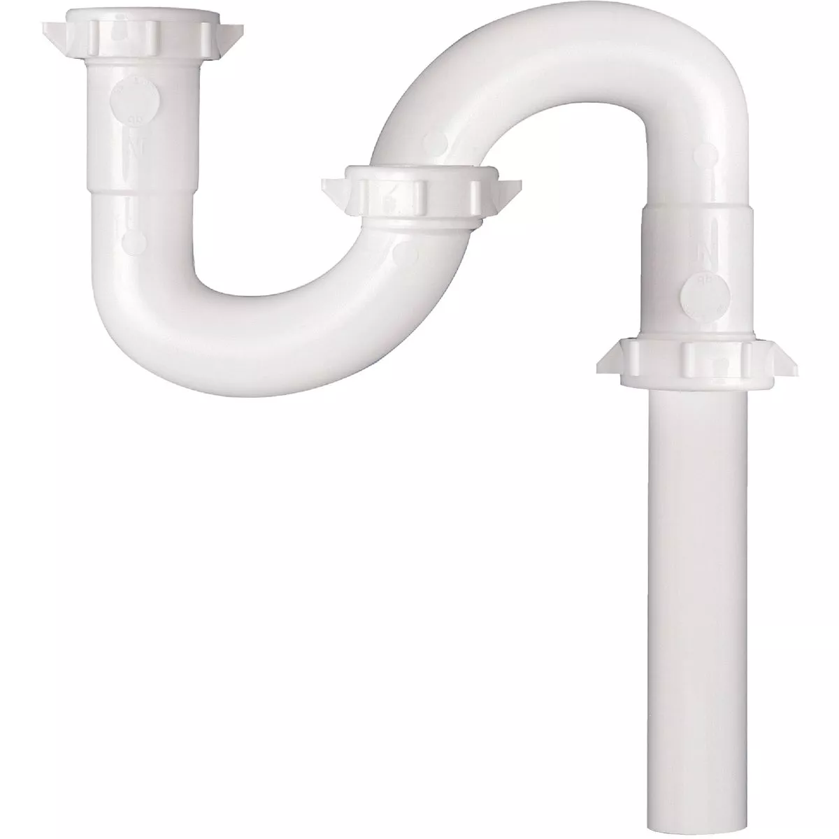 Keeney 1-1/2 In. x 20-1/2 In. White Plastic S-Trap - photo 2