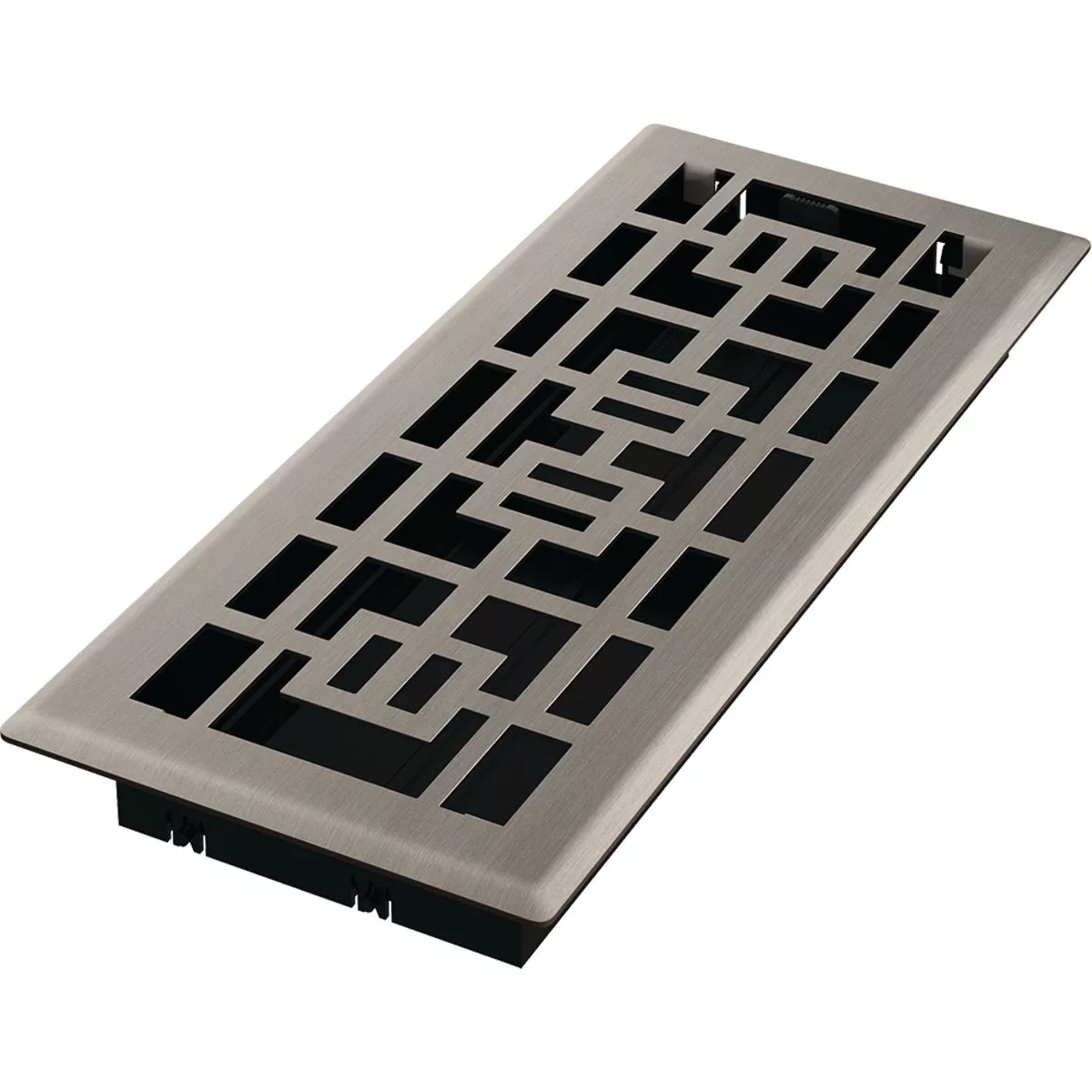 Imperial Tokyo 4 In. x 12 In. Brushed Nickel Steel Floor Register