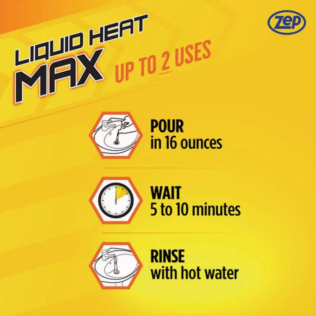 Zep Liquid Heat Max 32 Oz. Clog Remover Gel - photo 6
