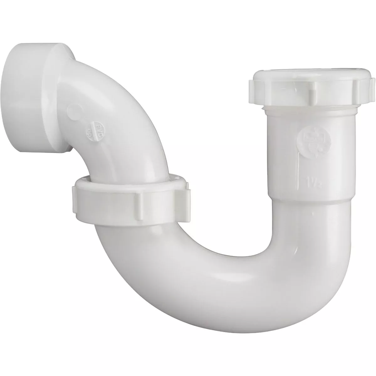 Do it Best Best 1-1/2 In. or 1-1/4 In. White Plastic Sink Trap with Reducer Washer - photo 3