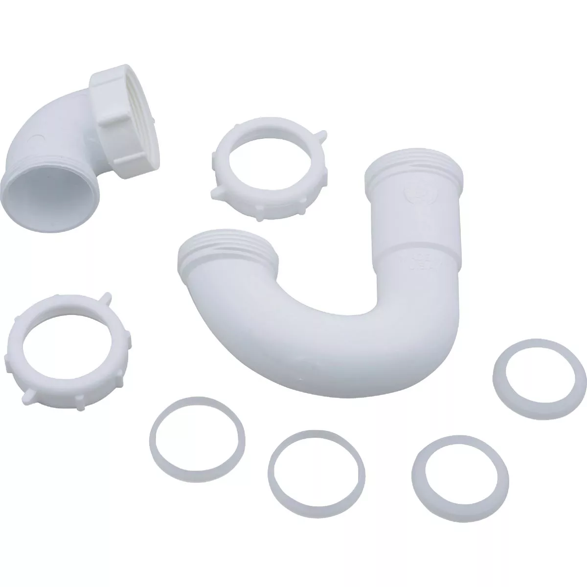 Do it Best 1-1/2 In. White Polypropylene Sink Trap with Reducer Washer - photo 3