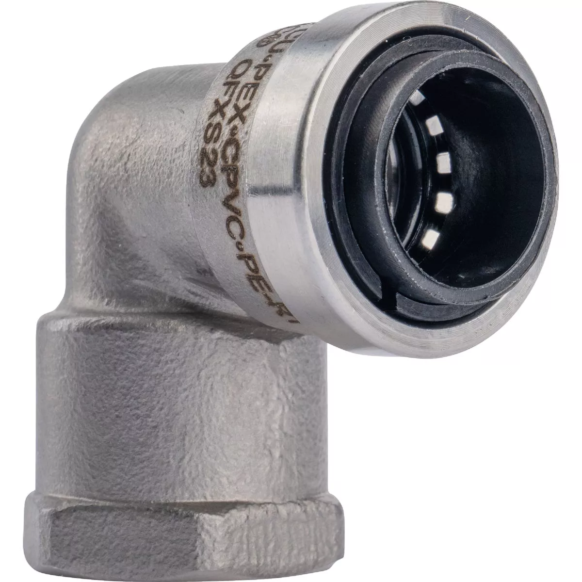 QuickFitting 1/2 In. Push-to-Connect x 1/2 In. FNPT Stainless Steel 90-Degree Elbow - photo 5