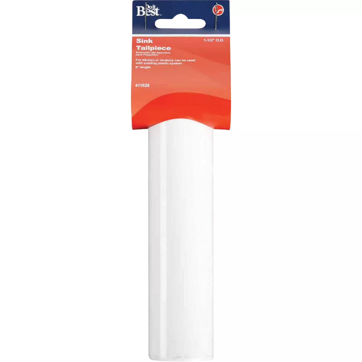 Do it Best 1-1/2 In. x 6 In. White Plastic Sink Tailpiece