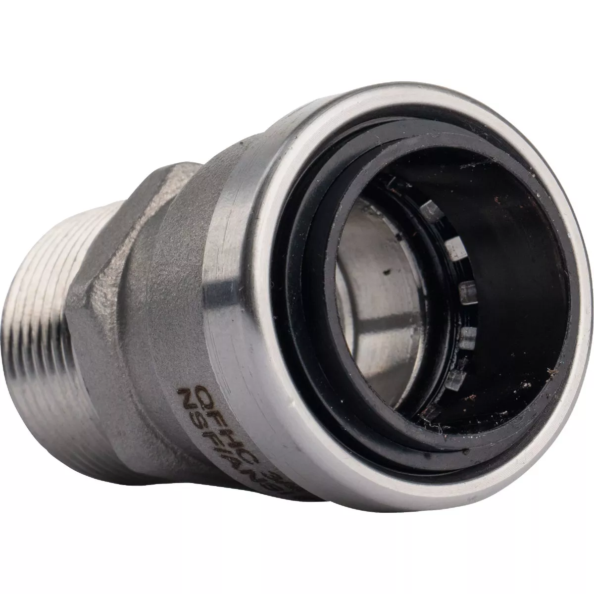 QuickFitting 3/4 In. Push-to-Connect x 3/4 In. MNPT Stainless Steel Straight Male Adapter - photo 5