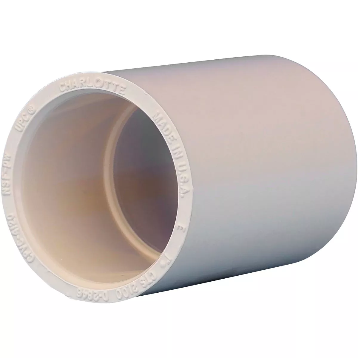 Charlotte Pipe 3/4 In. x 1/2 In. Reducing CPVC Coupling with Stop