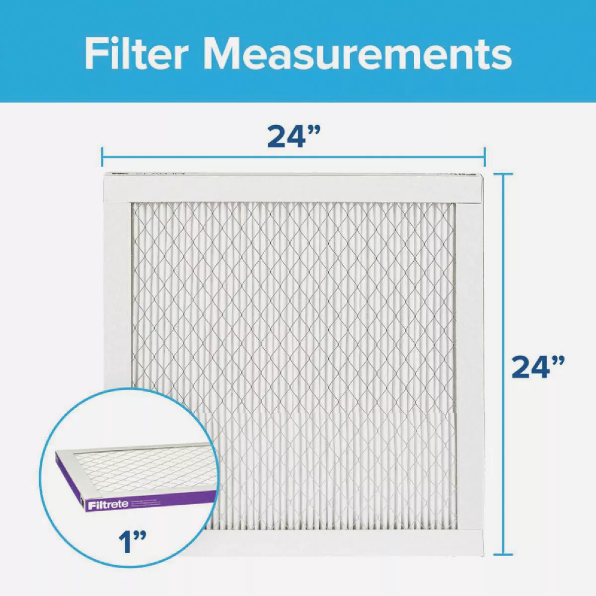 Filtrete High Performance Air Filter, 1500 MPR, 24 In. x 24 In. x 1 In. - photo 5