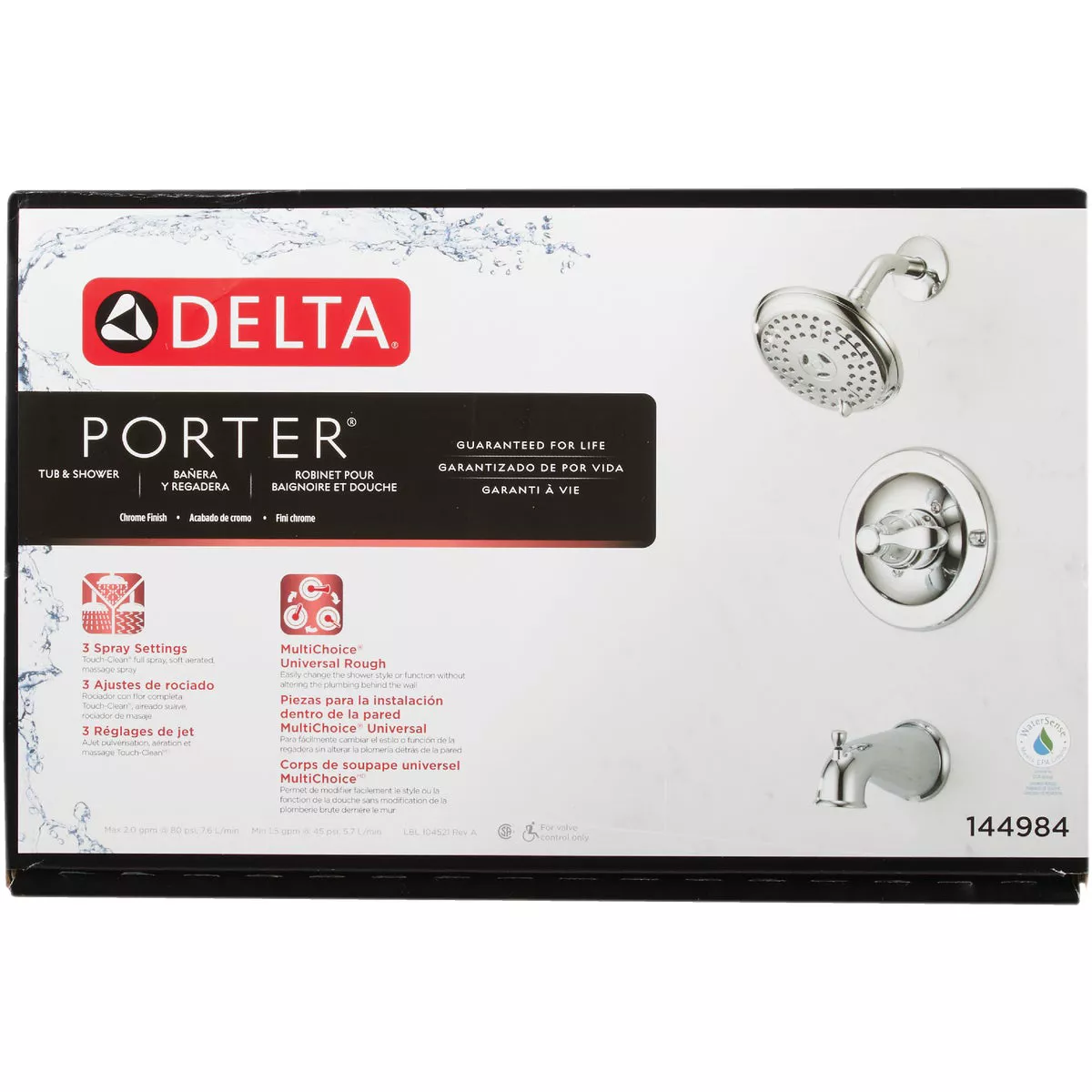 Delta Porter Chrome Single-Handle Lever Tub & Shower Faucet - photo 2