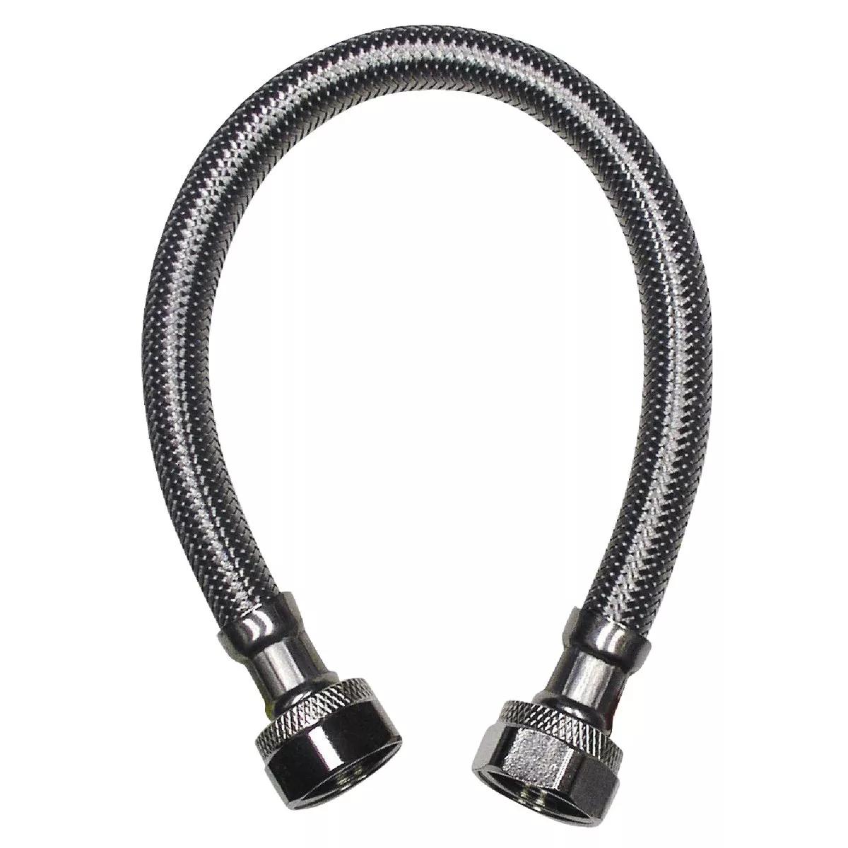 Do it Best 1/2 In. F X 1/2 In. F X 16 In. L. Braided Stainless Steel Faucet Supply Line