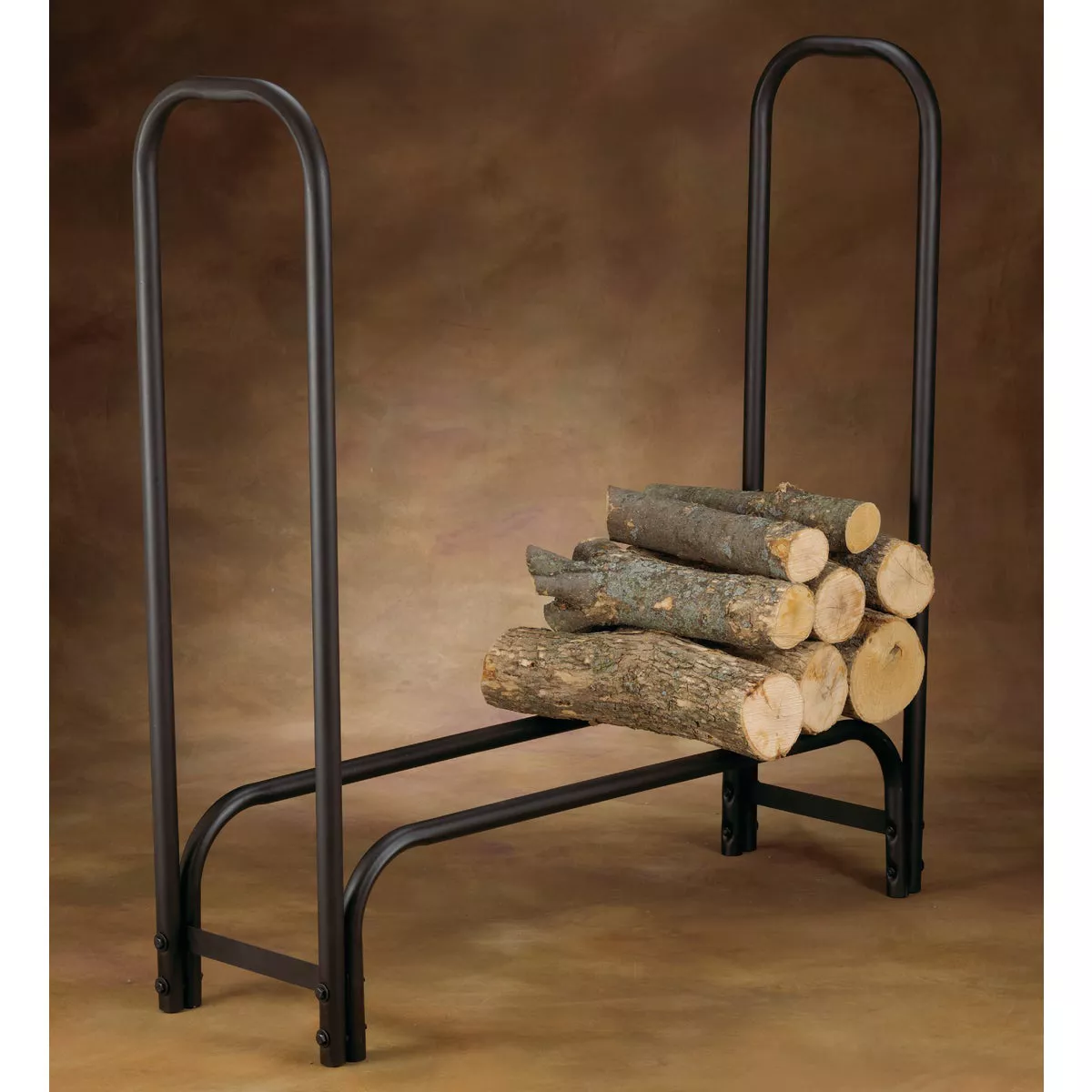 Home Impressions 4 Ft. Black Tubular Log Rack - photo 2