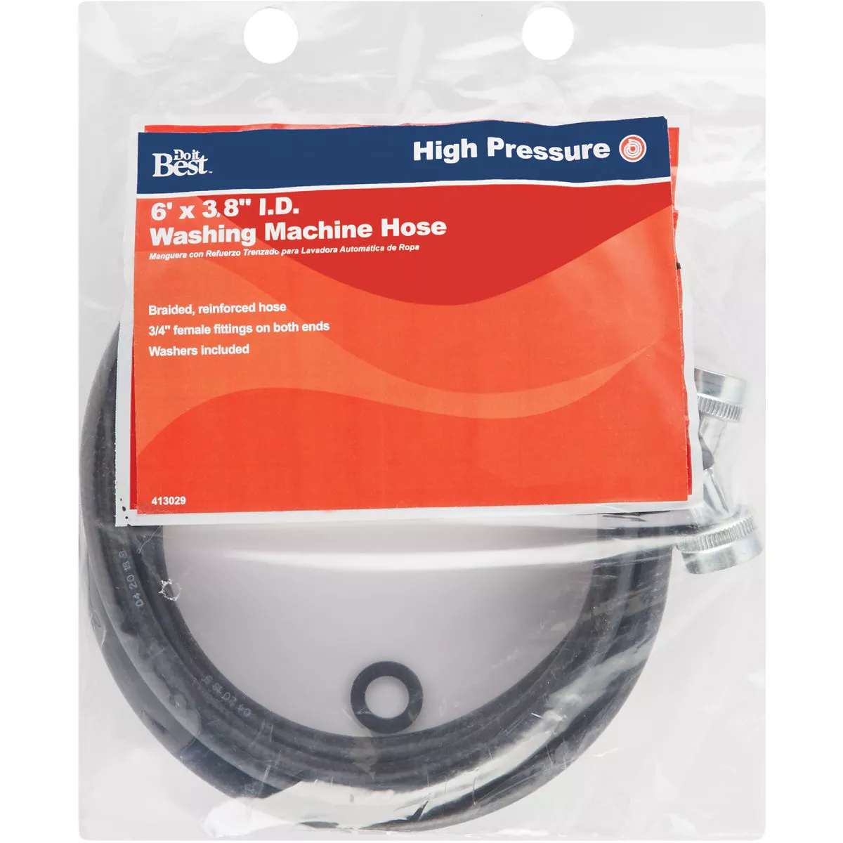 Do it 6 Ft. Reinforced EPDM Rubber Inlet Pressure Hose - photo 2