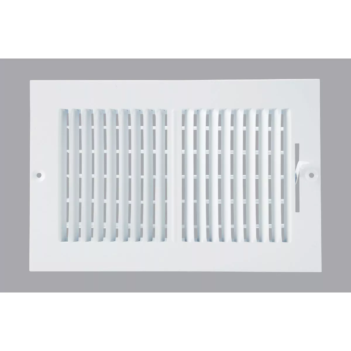 Home Impressions 6 In. x 10 In. White Steel Wall Register