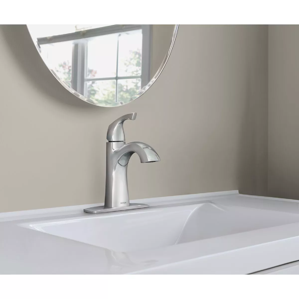 Moen Lindor 1-Handle Lever Centerset Bathroom Faucet, Chrome - photo 2