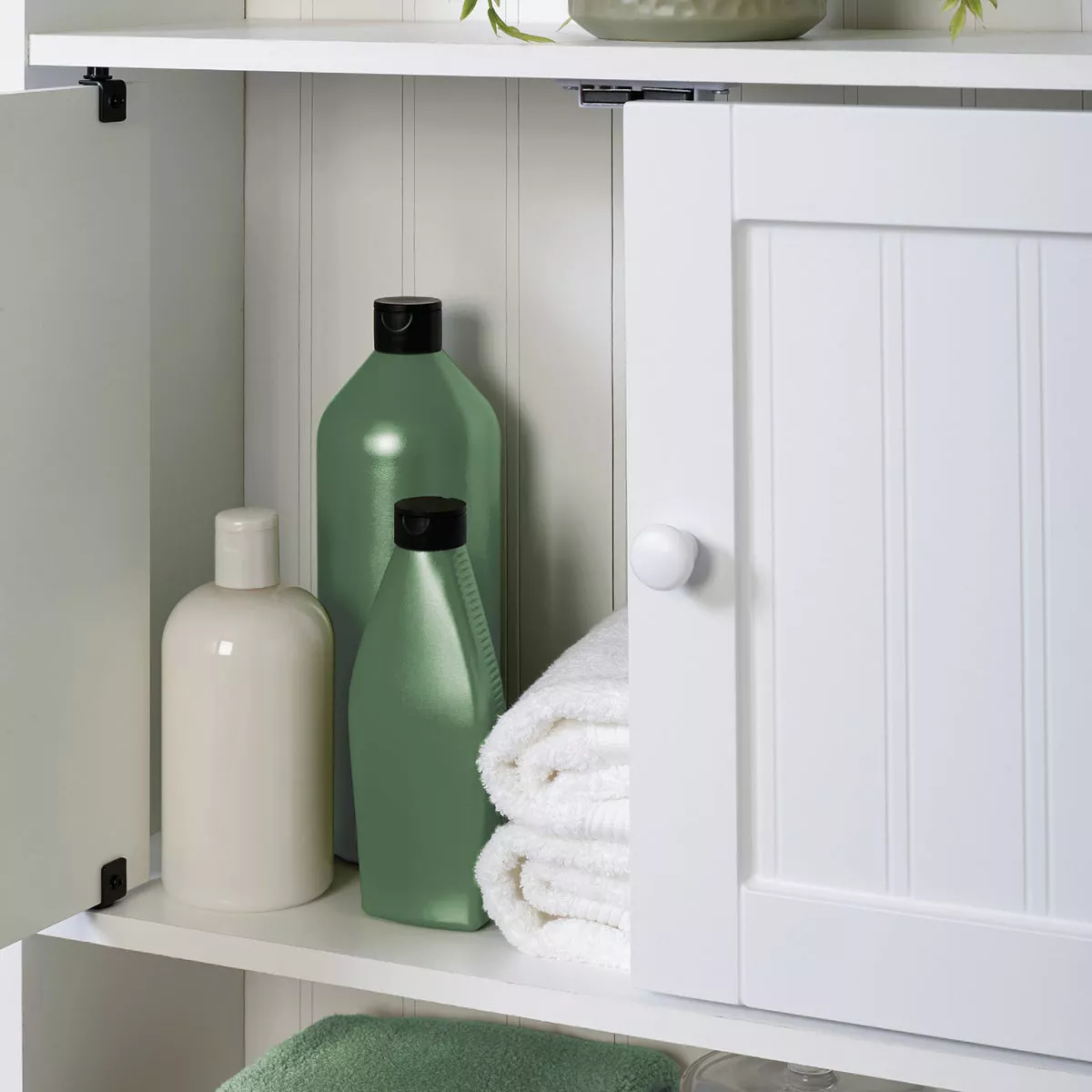 Zenith Country Cottage White Over-the-Toilet Cabinet, 2 Door/3 Shelf - photo 4