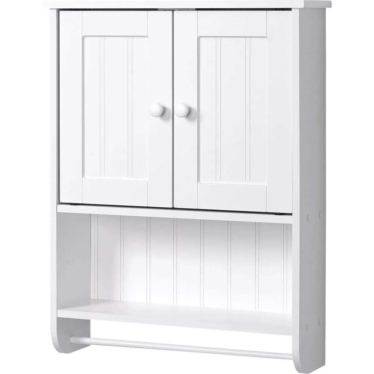 Zenith Country Cottage White 21-5/8 In. W. x 6-3/4 In. D. x 25-3/4 In. H. Wall Bath Cabinet