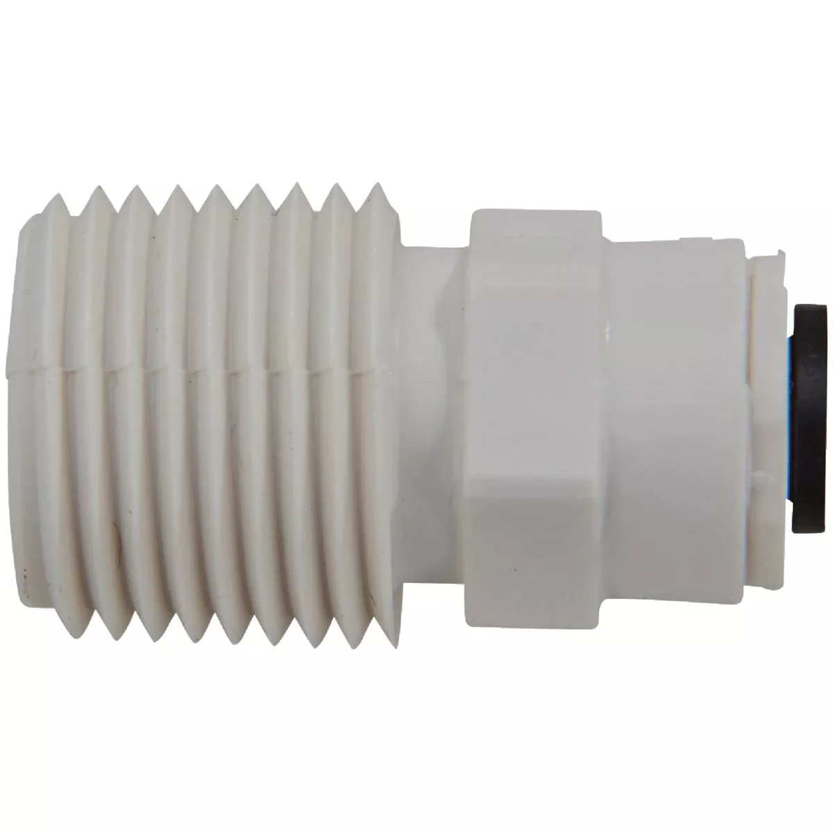 Watts Aqualock 1/4 In. OD x 1/2 In. MPT Push-to-Connect Plastic Adapter
