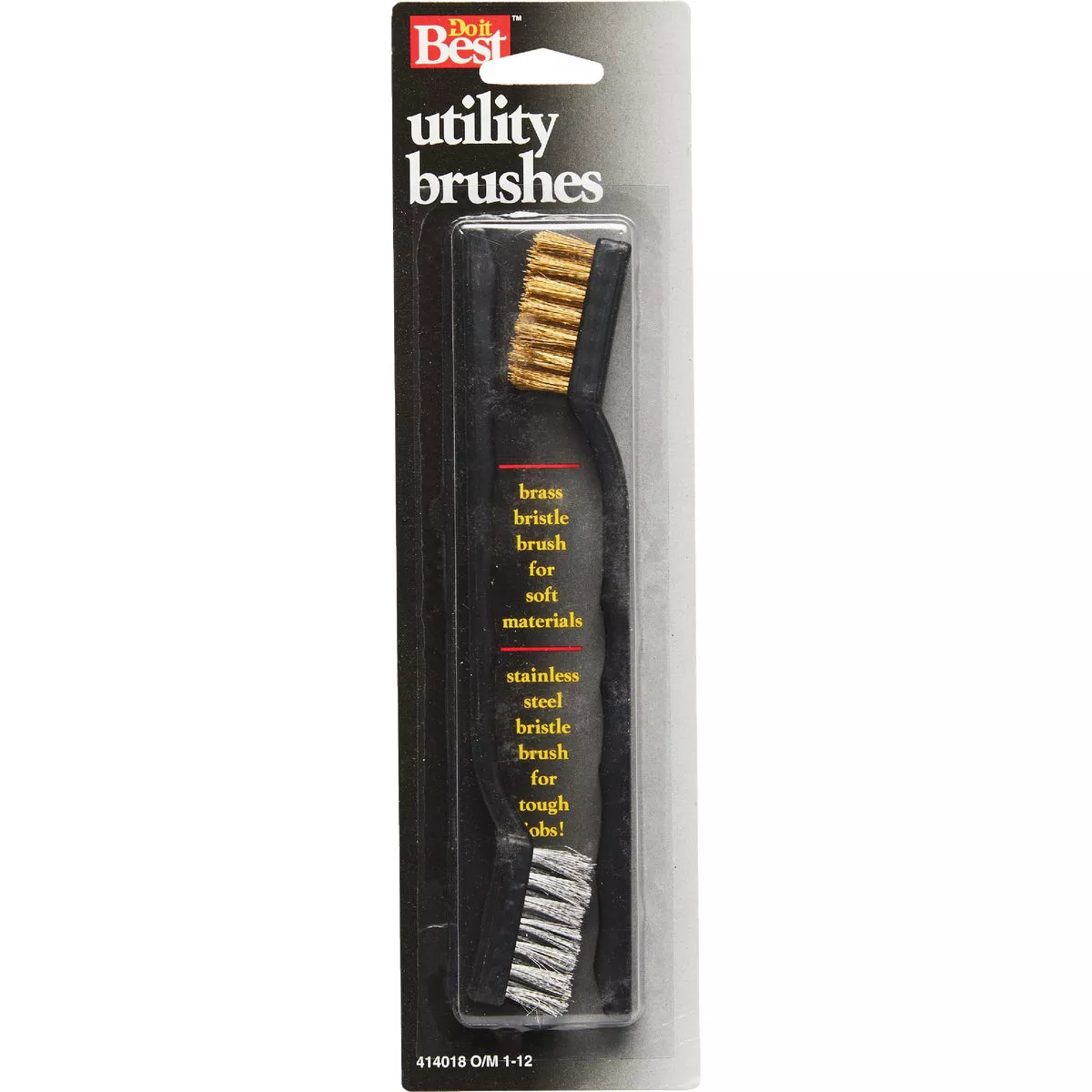 Do it Best Brass & Stainless Steel Bristle Utility Brushes (2-Pack) - photo 2