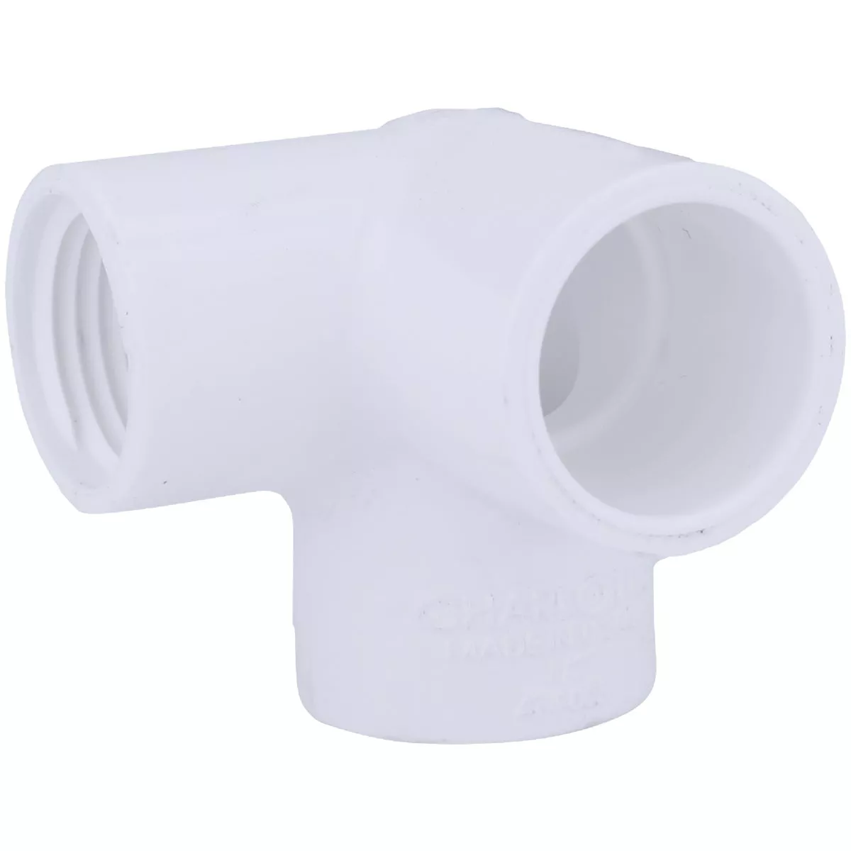 Charlotte Pipe 1/2 In. x 1/2 In. Slip x 1/2 In. Female Schedule 40 90 Deg. PVC Elbow with Side Inlet (1/4 Bend)