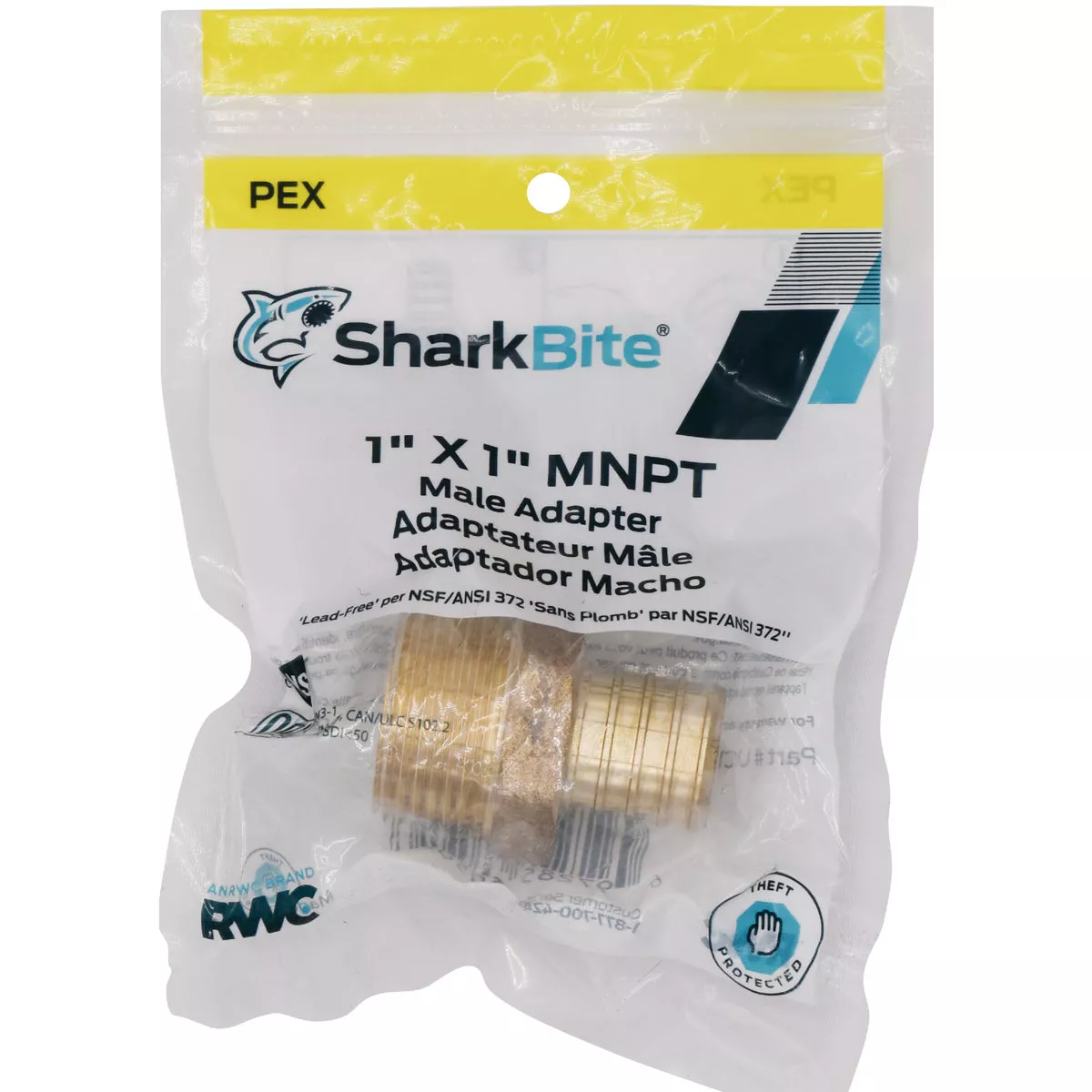 SharkBite 1 In. CF x 1 In. MPT Brass PEX Adapter - photo 2