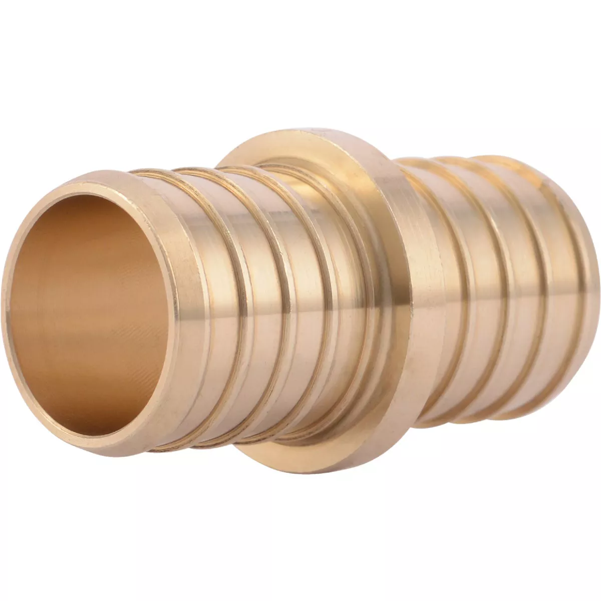 SharkBite Lead-Free Insert 1 In. Barb x 1 In. Barb Brass PEX Coupling