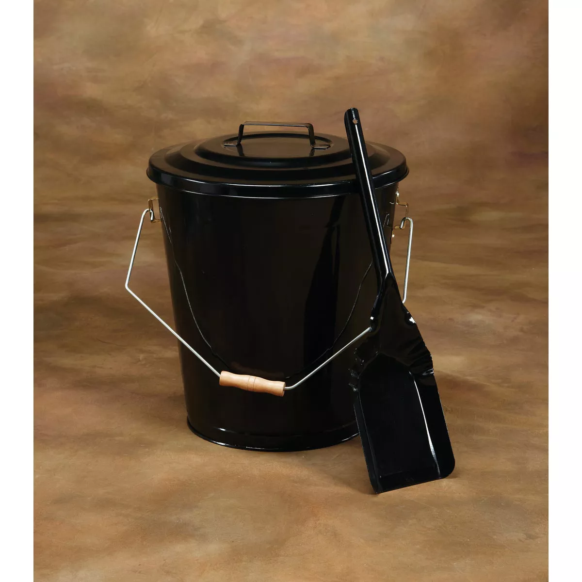 Home Impressions 13 In. W x 14 In. H Black Ash Container & Shovel - photo 2
