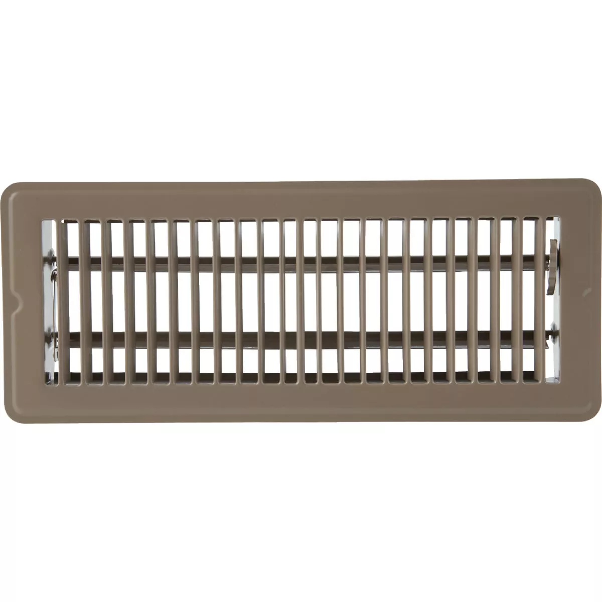 Home Impressions 4 In. x 12 In. Brown Steel Floor Register
