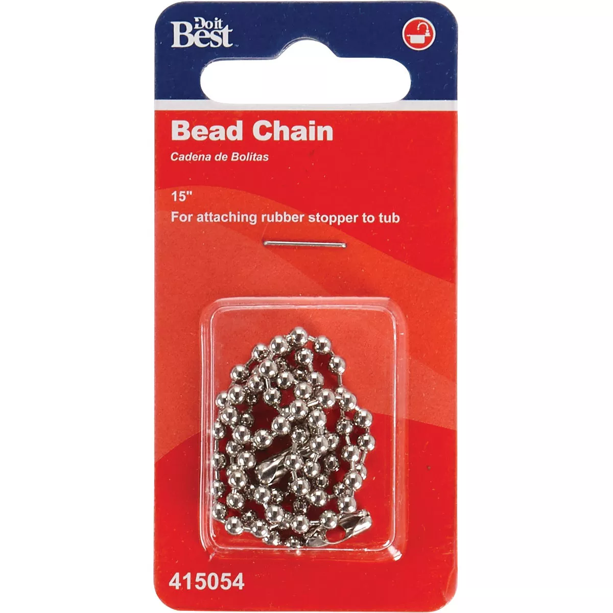 Do it Ball Pattern 15 In. Chrome-Plated Stopper Chain - photo 2